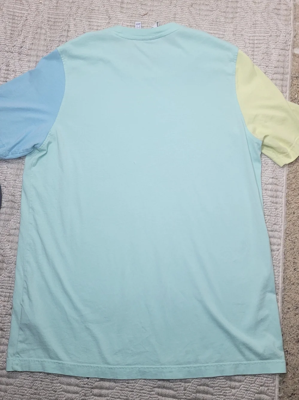 adidas Originals Trefoil Colorblock T-Shirt Mint Green Pastel Yellow Blue